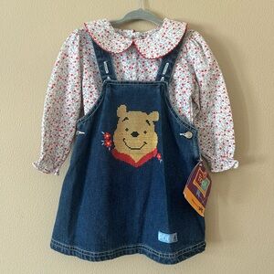Vintage Winnie The Pooh Denim Dress